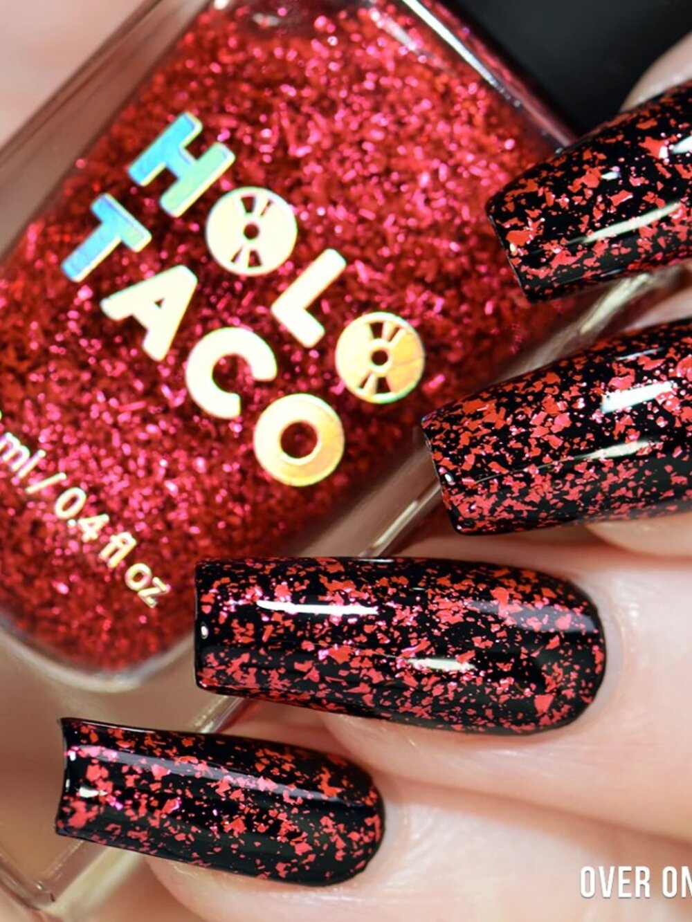 Holo Taco 'Red Flake Taco' Nail Polish